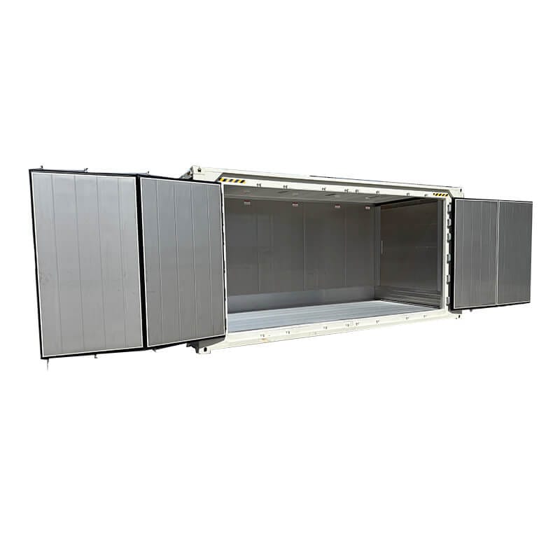 20ft high cube open side refrigerated container side diagonal