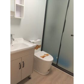 expandable container house toilet