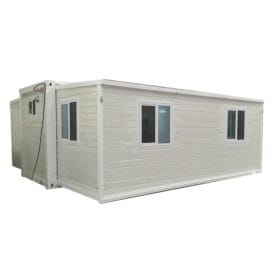 expandable container house exterior rear