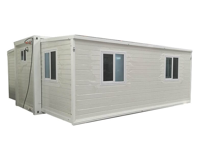 expandable container house exterior rear