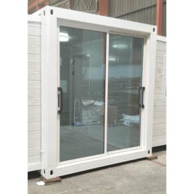 expandable container house interior front sliding door