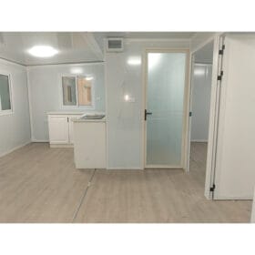 expandable container house interior main living area