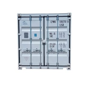 10ft dry white shipping container front