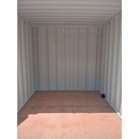8ft dry white shipping container interior