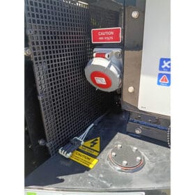 Thermoking SGCO-3000e clip on generator for shipping containers power port closeup