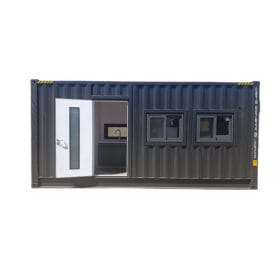 20ft high cube container home frontal view