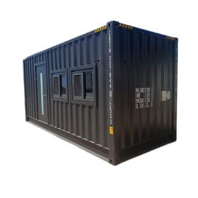 20ft high cube container home front diagonal view