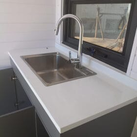 20ft high cube container kitchen sink