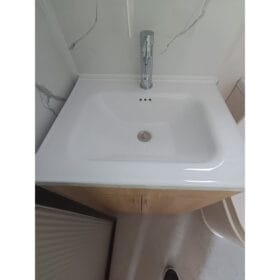 20ft high cube container home bathroom sink