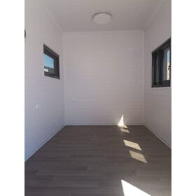 20ft high cube container home living area