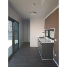 40ft HC Container Home Interior showing live area
