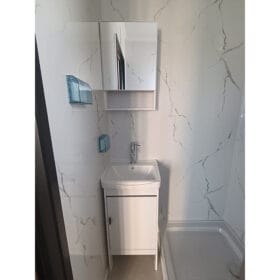 40ft HC Container Home, bathroom interior Aus spec