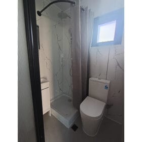40ft HC Container Home, bathroom shower and toilet Aus spec