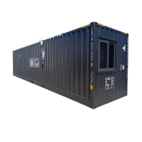 40ft HC Container Home diagonal rear exterior view