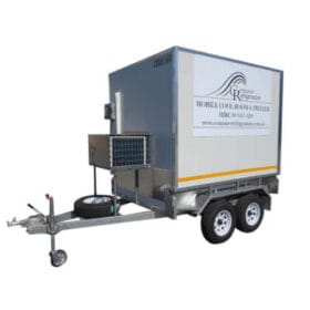 mobile coolroom mounted on trailer for hire or sales