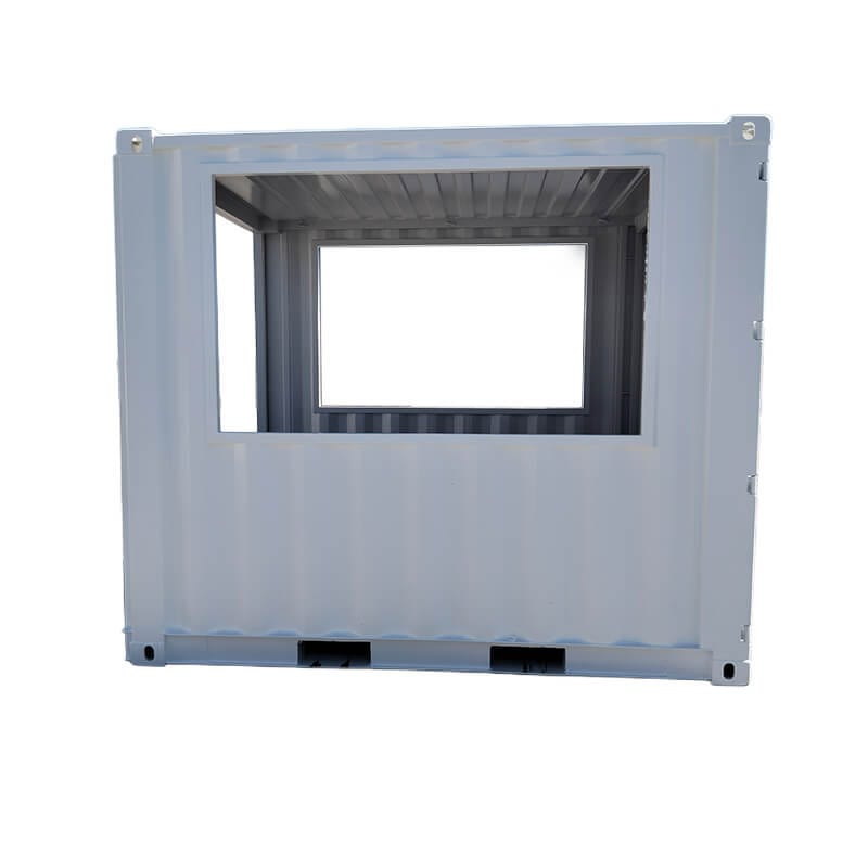 smokers hut gray container with window